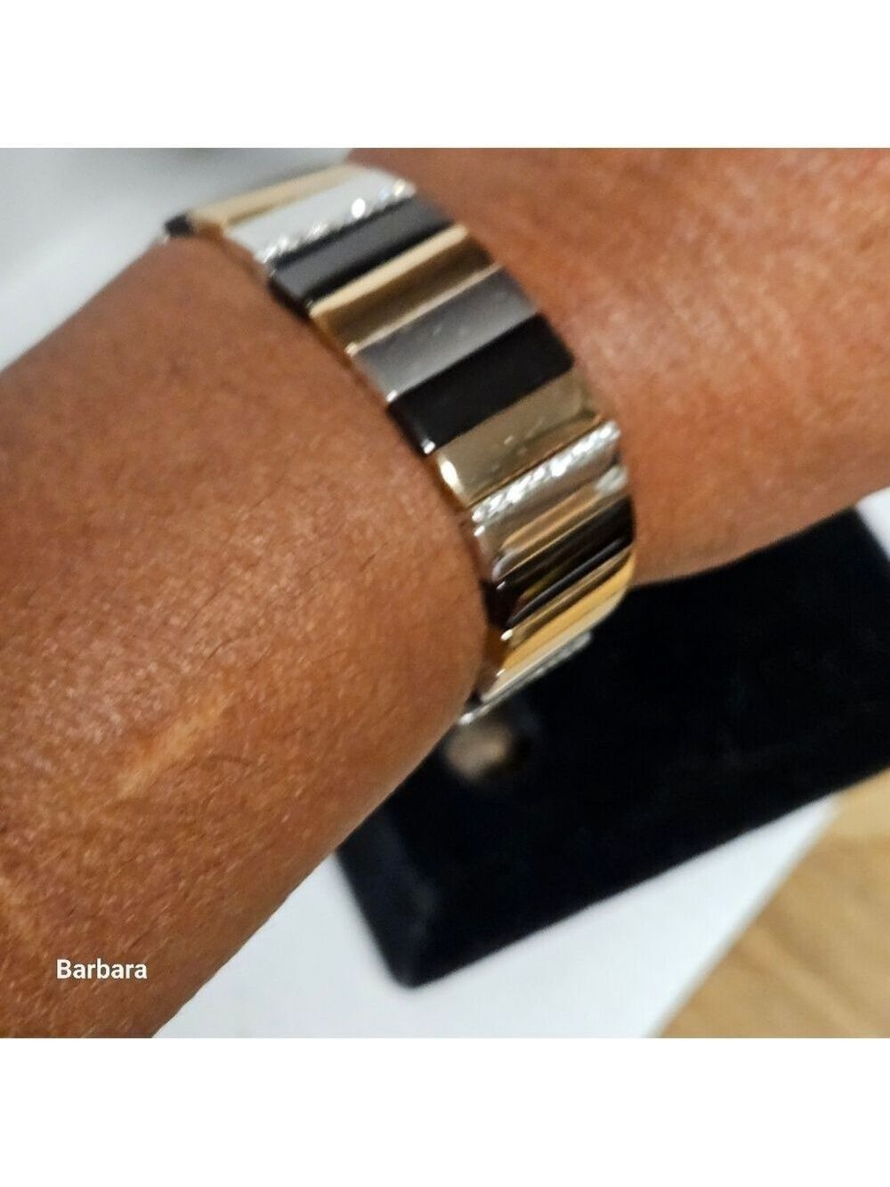 Jardin 3-Tone Pavé Crystal Stretch Bracelet